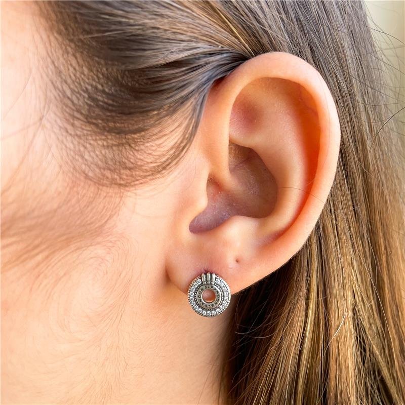 BRINCO CIRCULO DETALHADO PANDORA PRATA 925