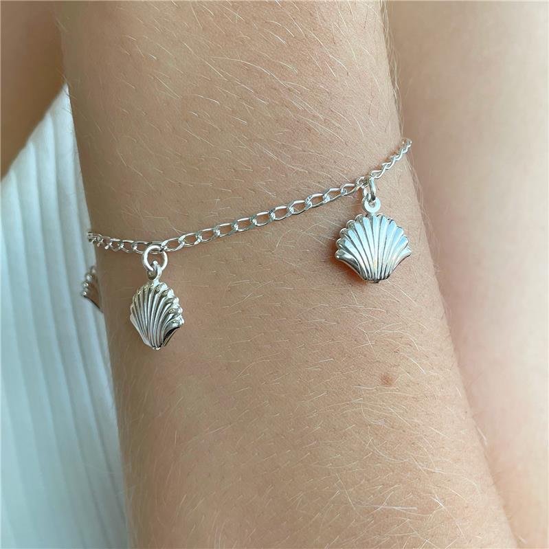 PULSEIRA CONCHA ABERTA PRATA 925